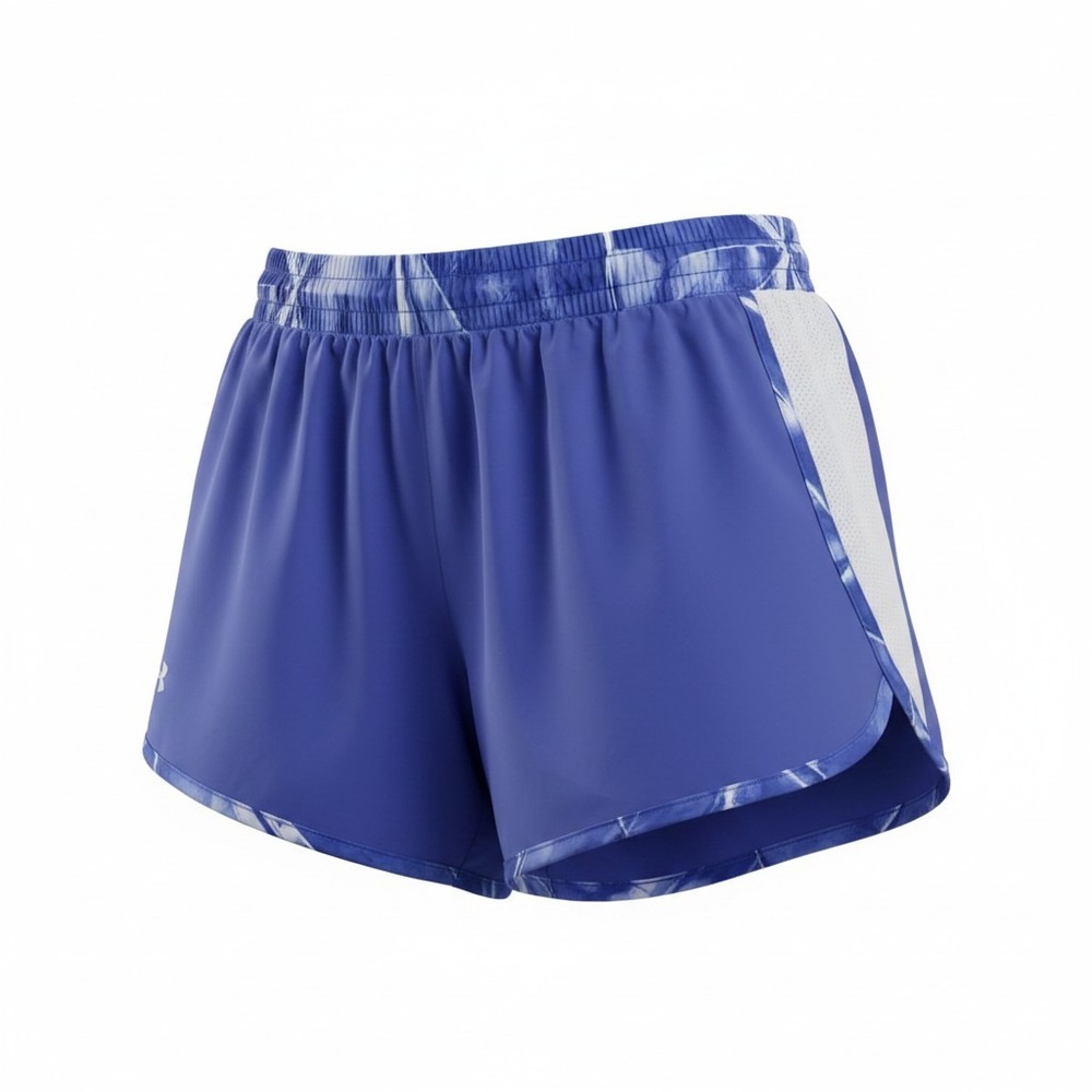 Under Armour Running Shorts Womens MD Blue Excellent Marble 1297126